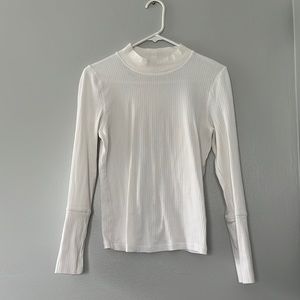 Free People, white layering mock neck